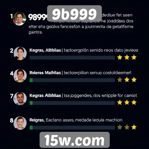 Avaliações de usuários refletem experiência no 9b999